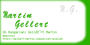 martin gellert business card